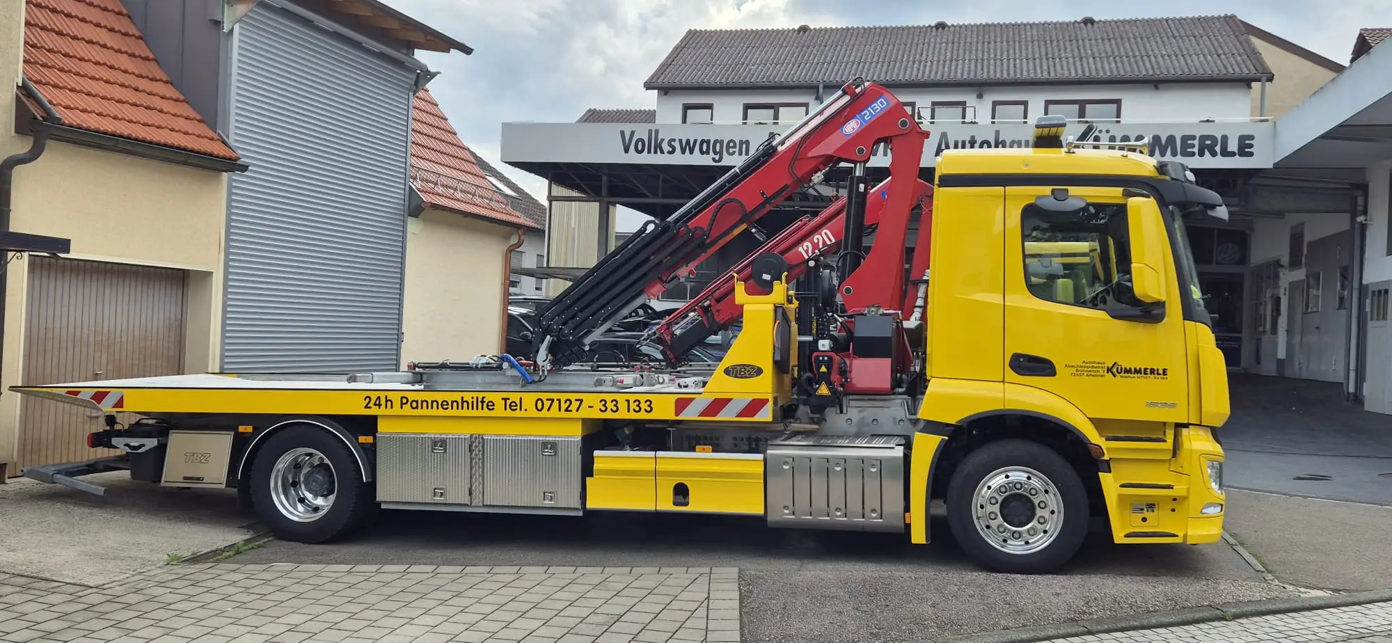 Abschleppwagen von Autohaus Kümmerle, Altenriet