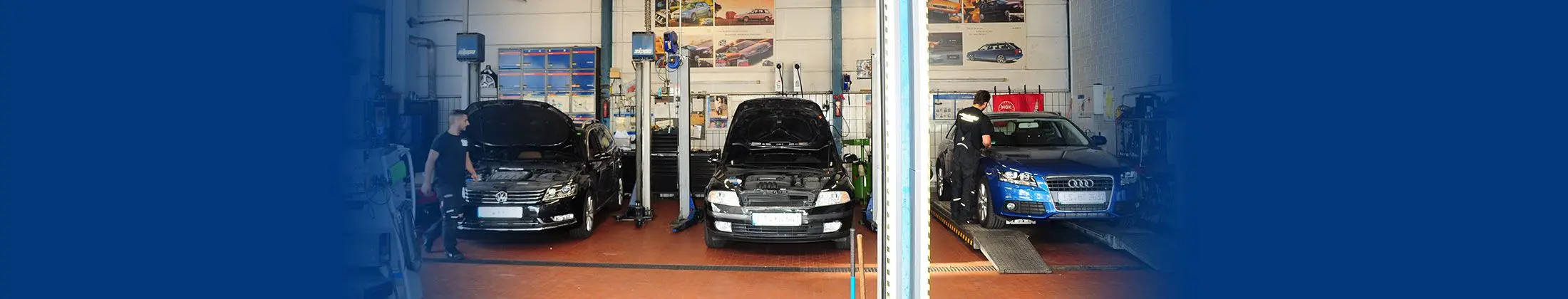 Achsvermessung in der Autowerkstatt Kümmerle, Altenriet